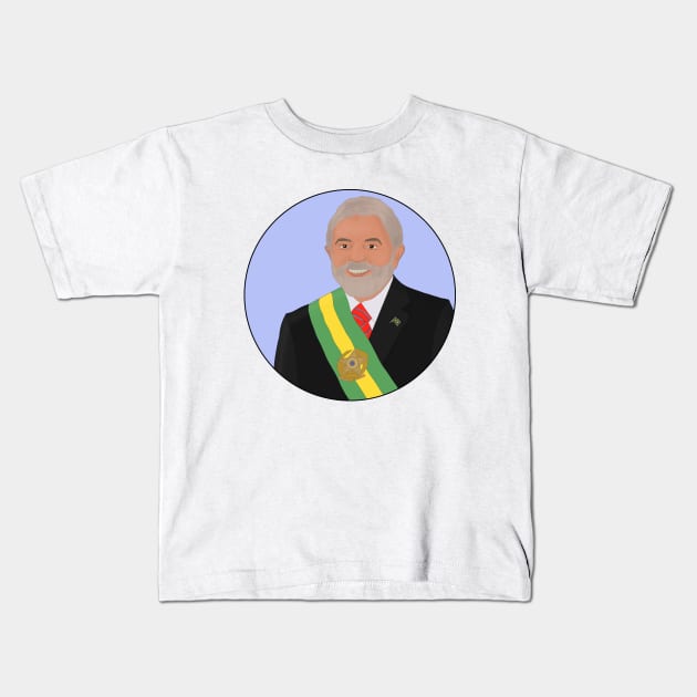 Lula 2022 Brazil Presidential Election Kids T-Shirt by DiegoCarvalho